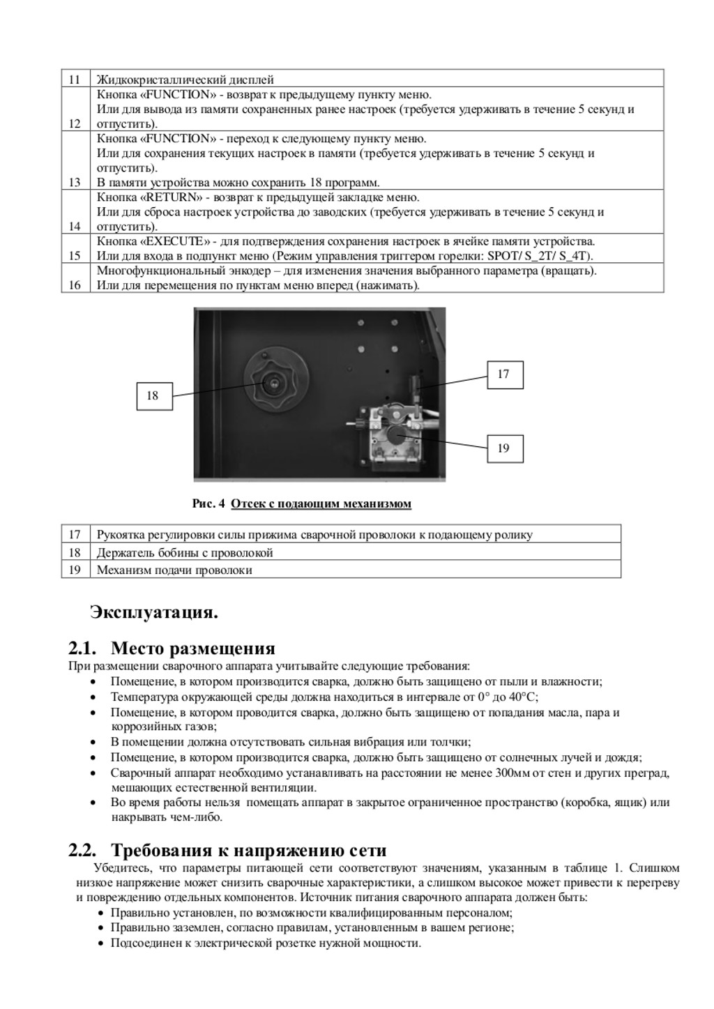 Паспорт полуавтомат TORROS MIG200 LCD