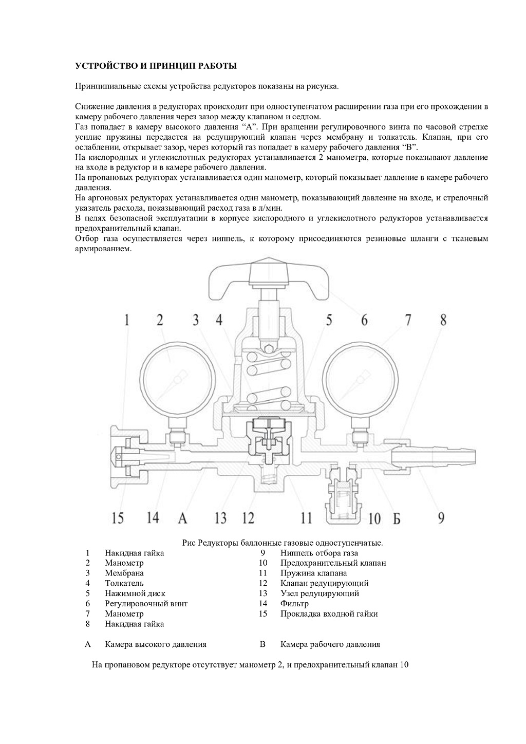 Паспорт редуктор углекис. TORROS УР-6-Т1